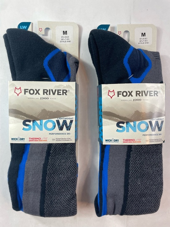 Fox River Other - Fox River Socks 2-PACK Lightweight SNOW Thermolite Wick Dry Wool Sz Medium NWT
